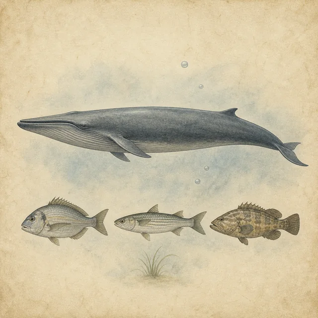 Vissen en de grote zeedieren