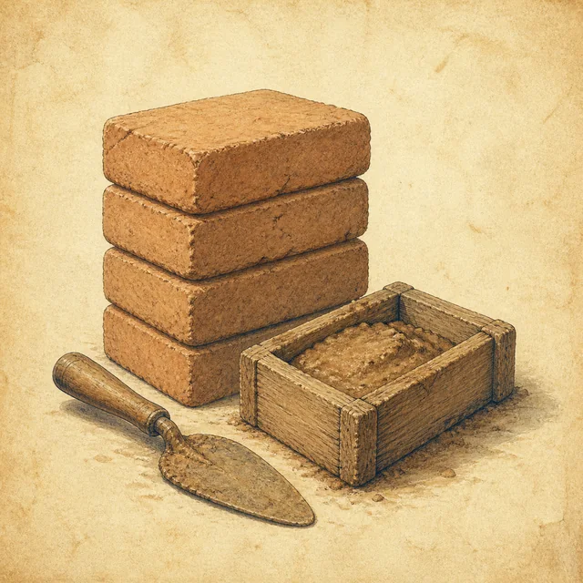 Leem en baksteen